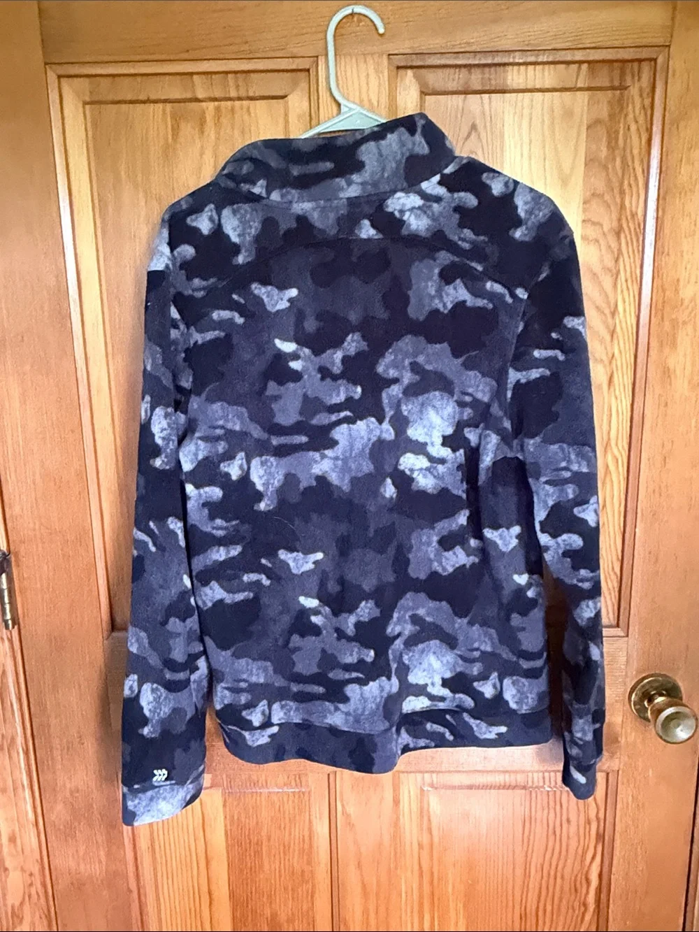 all in motion Black & Gray Camo Quarter-Zip Fleece Pullover